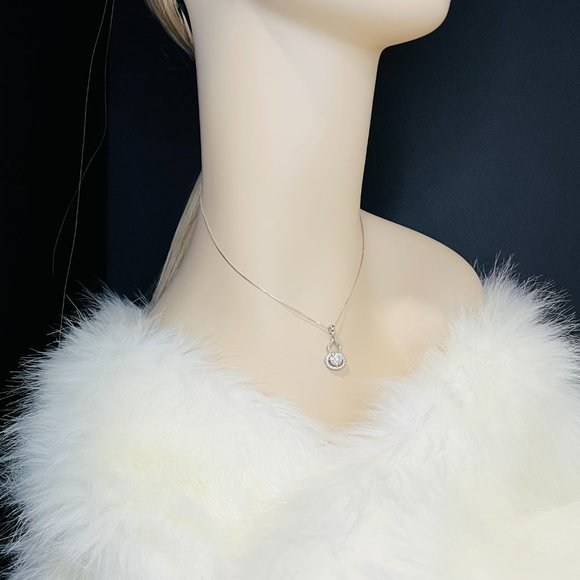 1ct. t.w. Diamond Pear Shape Necklace - Picture 7 of 13